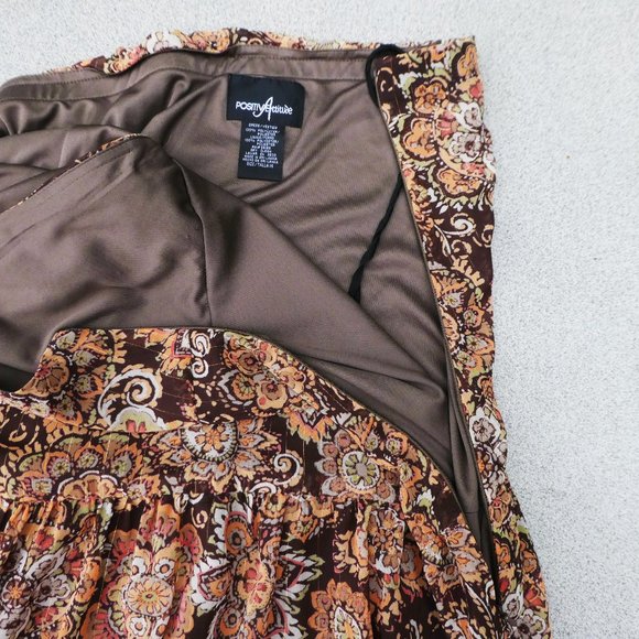 Vintage Boho Maxi Dress Floral Gold Lurex Metallic Halter Tie Side Zipper 14 - Picture 8 of 9